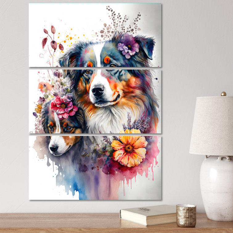 Australian shepherd 2025 wall art